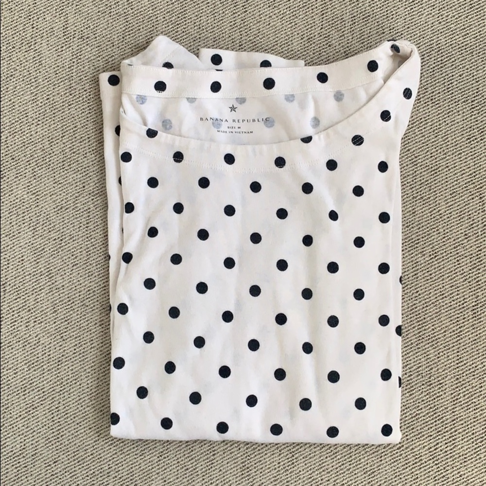 Polka dot long sleeve shirt